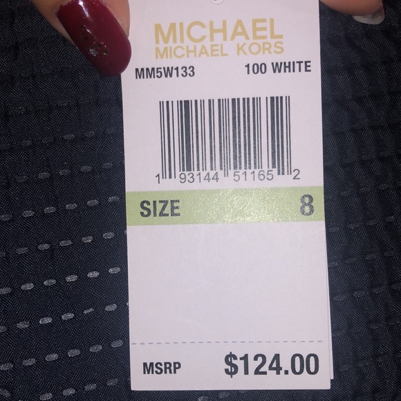 (SOLD) Michael Kors bathing suit White and Gold - Picture 8 of 8